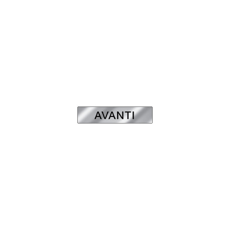 Targa alluminio specchio EasyFix avanti
