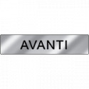 Targa alluminio specchio EasyFix avanti