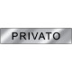 Targa alluminio specchio EasyFi per PRIVATO