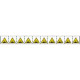 Foglio n. 10 etichette adesive 30x30 Pericolo proiezioni schegge