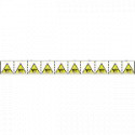 Foglio 10 etichette ad. 30x30 pericolo schiacciamento dita da ingranag.