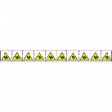Foglio 10 etichette ad. 30x30 pericolo schiacciamento mano vertic.