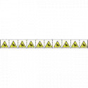 Foglio 10 etichette ad. 30x30 pericolo schiacciamento mano da rullo