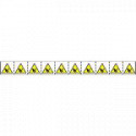 Foglio 10 etichette ad. 30x30 pericolo taglio verticale su mano