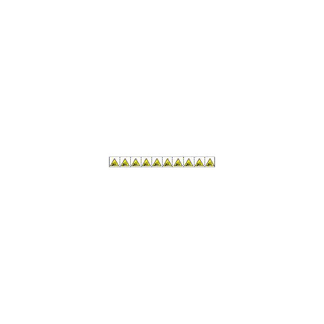 Foglio 10 etichette ad. 30x30 pericolo nastro tagliente