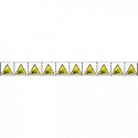 Foglio 10 etichette ad. 30x30 pericolo nastro tagliente