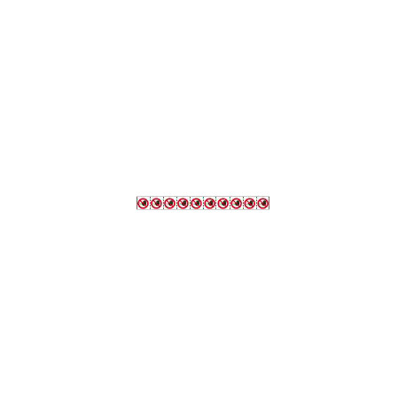 Foglio n 10 etichette adesive 30x30 Divieto d'accesso
