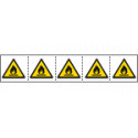 Etichetta pericolo infiammabile EN ISO 7010