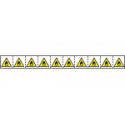 Etichetta pericolo infiammabile EN ISO 7010