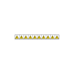 Foglio n. 10 etichette adesive 30x30 Tensione elettrica EN ISO 7010
