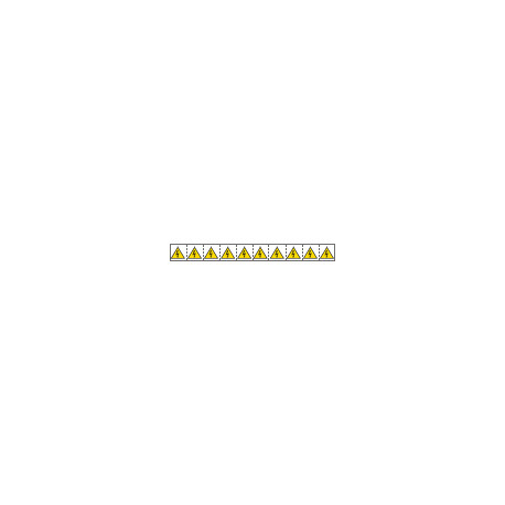 Foglio n. 10 etichette adesive 30x30 Tensione elettrica EN ISO 7010
