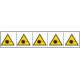 Foglio n. 5 etichette adesive 60x60 Pericolo laser. . . . . . EN ISO7010
