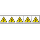 Foglio n. 5 etichette adesive caduta materiali EN ISO 7010