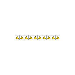 Foglio n. 10 etichette adesive 30x30 Pericolo zona scivol. . EN ISO 7010