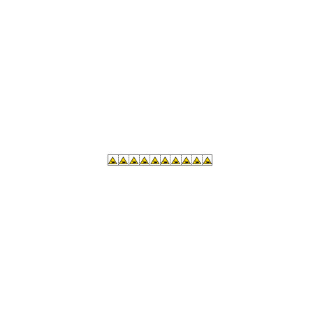 Foglio n. 10 etichette adesive 30x30 Pericolo schiacciam. . . EN ISO 7010