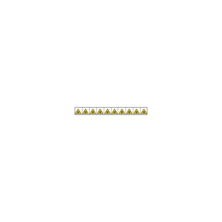 Foglio n. 10 etichette adesive 30x30 Pericolo basse temper. . EN ISO 7010