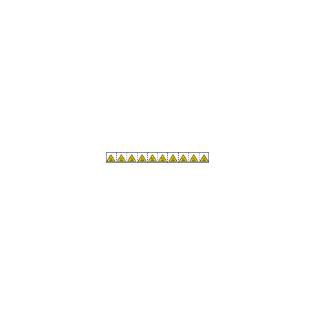 Foglio n. 10 etichette adesive 30x30 Pericolo superfici. . . EN ISO 7010