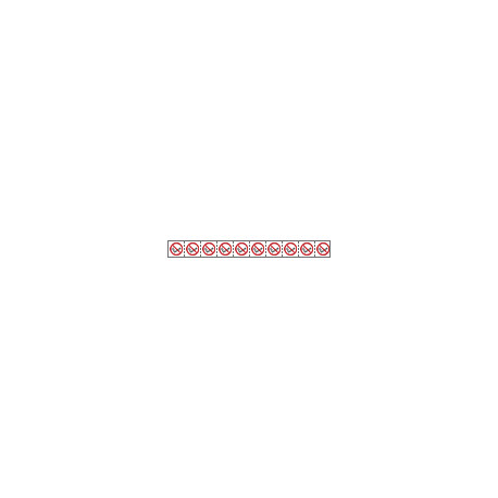 Foglio n. 10 etichette adesive 30x30 Divieto fumo EN ISO 7010