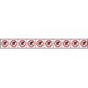 Foglio n. 10 etichette adesive 30x30 vietato toccare EN ISO 7010