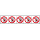 Foglio n. 5 etichette adesive 60x60 Non effettuare manovre. . EN ISO7010