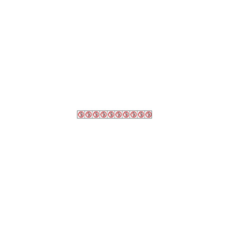 Foglio n. 10 etichette adesive 30x30 vietato effettuare. . . EN ISO 7010