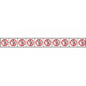 Foglio n. 10 etichette adesive 30x30 vietato effettuare. . . EN ISO 7010