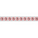 Foglio n. 10 etichette adesive 30x30 divieto passaggio. . . . EN ISO 7010