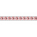Foglio n. 10 etichette adesive 30x30 vietato ai portatori. . EN ISO 7010