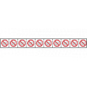 Foglio n. 10 etichette adesive 30x30 vietato depositare. . . . EN ISO 7010