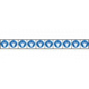 Foglio n. 10 etichette adesive 30x30 Obbligo proteggere vie. . EN ISO7010