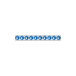 Foglio n. 10 etichette adesive 30x30 Obbligo uso guanti. . . EN ISO 7010