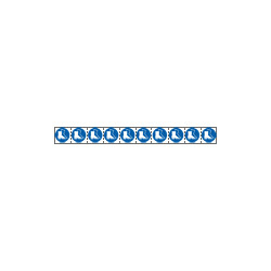 Foglio n. 10 etichette adesive 30x30 Obbligo uso scarpe. . . EN ISO 7010