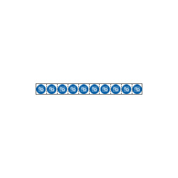 Foglio n. 10 etichette adesive 30x30 Obbligo controllo p. . EN ISO 7010