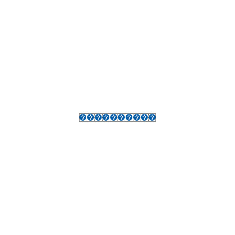 Foglio n. 10 etichette adesive 30x30 Obbligo sconnettere. . EN ISO 7010