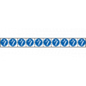 Foglio n. 10 etichette adesive 30x30 Obbligo sconnettere. . EN ISO 7010