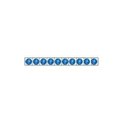 Foglio n. 10 etichette adesive 30x30 Obbligo imbracatura EN ISO 7010