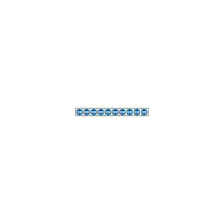 Foglio n. 10 etichette adesive 30x30 Obbligo cintura sicur. EN ISO 7010