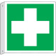 Cartello bifacciale flessibile solo simbolo Primo soccorso EN ISO 7010