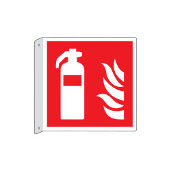 Cartello bifacciale flessibile solo simbolo Estintore EN ISO 7010