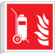 Cartello bifacciale flessibile solo simb. Estintore carrel. EN ISO 7010