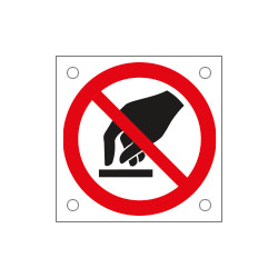 Cartello bordo macchina divieto non toccare EN ISO 7010