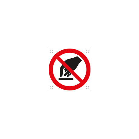 Cartello bordo macchina divieto non toccare EN ISO 7010