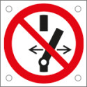 Cartello vietato alterare lo stato dell'interruttore EN ISO 7010