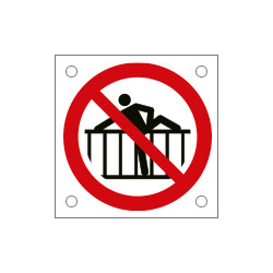 Cartello divieto "vietato oltrepassare la recinzione"