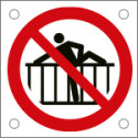 Cartello divieto "vietato oltrepassare la recinzione"
