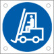 Cartello alluminio obbligo carrello elevatore