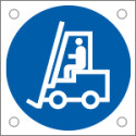 Cartello alluminio obbligo carrello elevatore