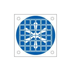 Cartello obbligo protezione ventilatore