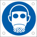 Cartello bordo macchina obbligo proteggere vie resp. . EN ISO 7010