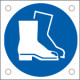 Cartello bordo macchina obbligo uso calzature sicurezza EN ISO 7010